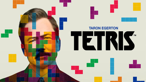 imagen del actor y logo de tetris